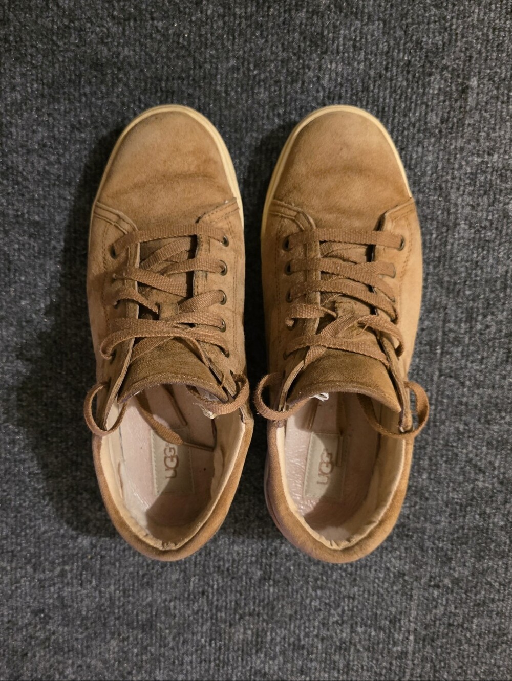 UGG Tomi 1005484 Chestnut Brown Suede Sneakers – Men's 9.5
